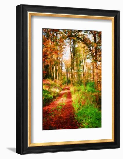 Take a Path in Autumn-Philippe Sainte-Laudy-Framed Photographic Print