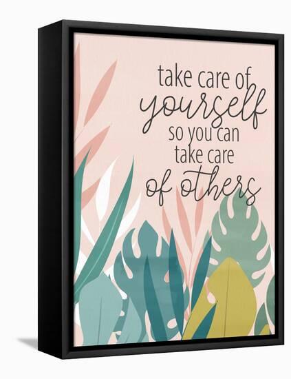 Take Care of Yourself-Kimberly Allen-Framed Stretched Canvas