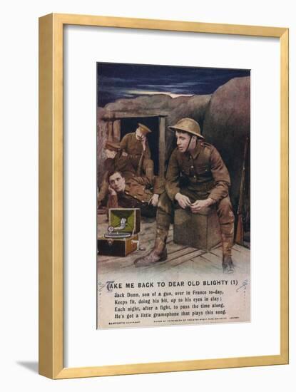 'Take Me Back To Dear Old Blighty (1)', c1916-Unknown-Framed Giclee Print