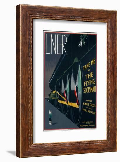 Take Me by The Flying Scotsman-null-Framed Art Print