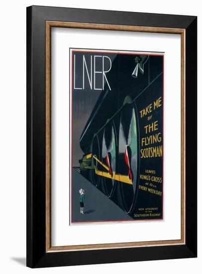 Take Me by The Flying Scotsman-null-Framed Art Print