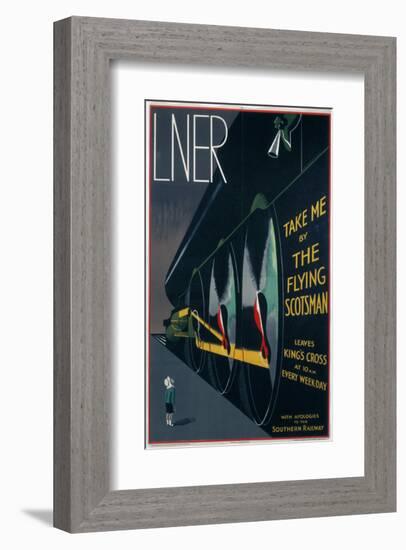 Take Me by The Flying Scotsman-null-Framed Art Print