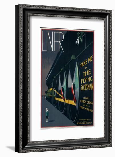 Take Me by The Flying Scotsman-null-Framed Art Print