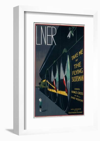 Take Me by The Flying Scotsman-null-Framed Art Print