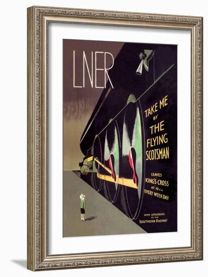 Take Me by the Flying Scotsman-null-Framed Art Print