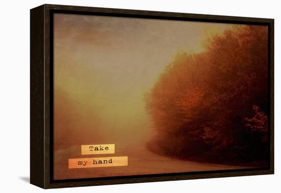 Take My Hand-Vintage Skies-Framed Premier Image Canvas