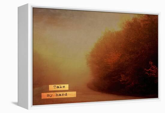 Take My Hand-Vintage Skies-Framed Premier Image Canvas