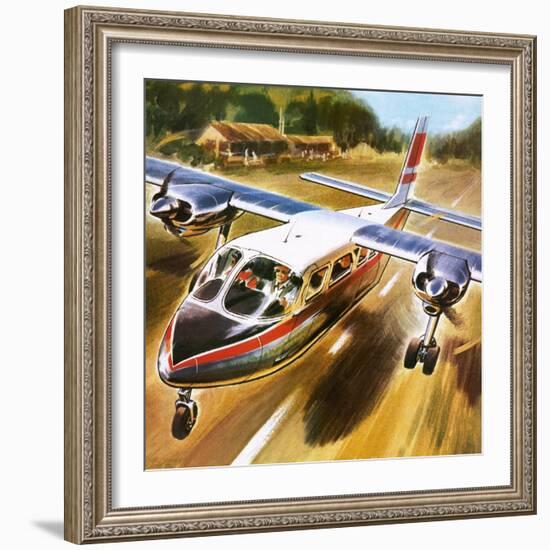 Take-Off for Success: the Britten-Norman Islander.-Wilf Hardy-Framed Giclee Print