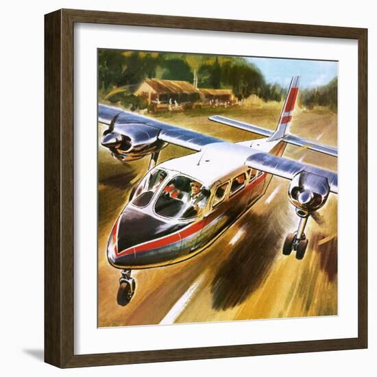 Take-Off for Success: the Britten-Norman Islander.-Wilf Hardy-Framed Giclee Print