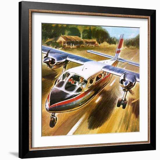 Take-Off for Success: the Britten-Norman Islander.-Wilf Hardy-Framed Giclee Print