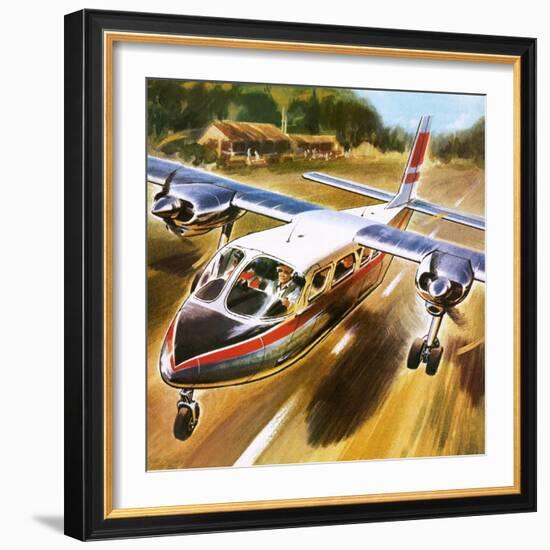 Take-Off for Success: the Britten-Norman Islander.-Wilf Hardy-Framed Giclee Print