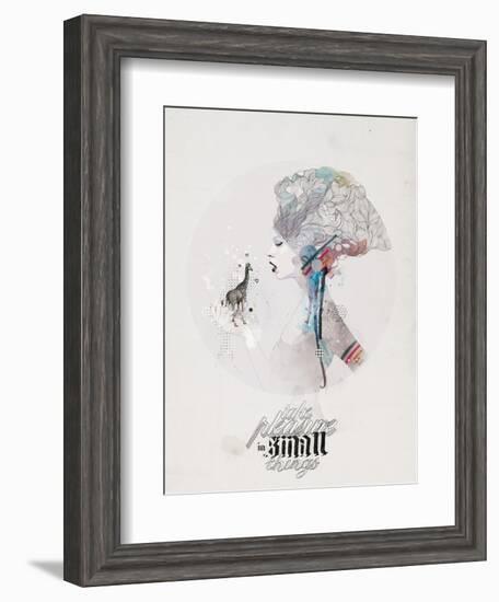 Take Pleasure-Mydeadpony-Framed Art Print