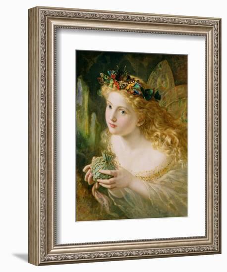 Take the Fair Face of Woman, and Gently Suspending, with Butterflies, Flowers, and Jewels Attending-Sophie Anderson-Framed Giclee Print