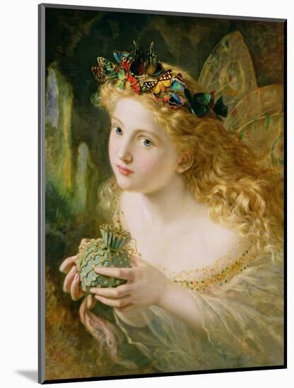 Take the Fair Face of Woman, and Gently Suspending, with Butterflies, Flowers, and Jewels Attending-Sophie Anderson-Mounted Premium Giclee Print