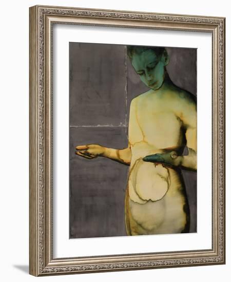Take the Hand, 2020 (W/C on Arches)-Graham Dean-Framed Giclee Print