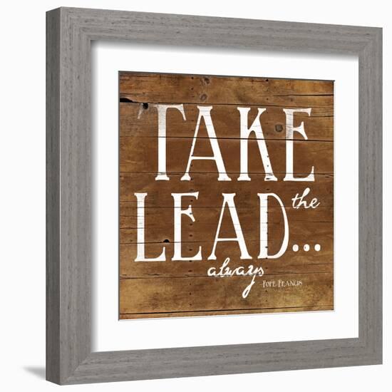 Take the Lead-Jace Grey-Framed Art Print