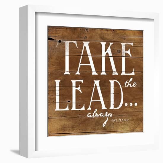 Take the Lead-Jace Grey-Framed Art Print