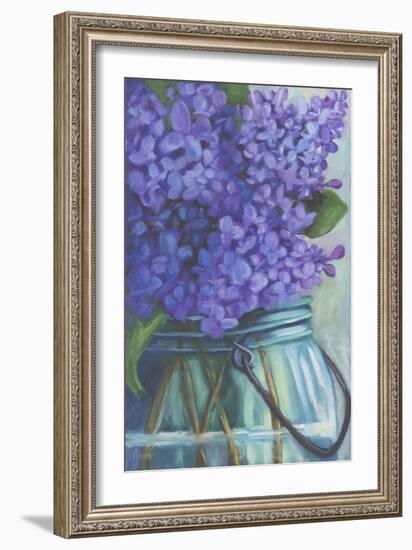Take Time to Smell the Lilacs-Marnie Bourque-Framed Giclee Print