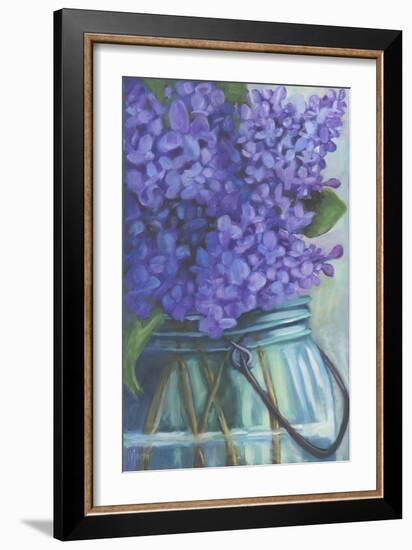 Take Time to Smell the Lilacs-Marnie Bourque-Framed Giclee Print