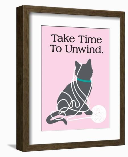 Take Time to Unwind-Cat is Good-Framed Premium Giclee Print