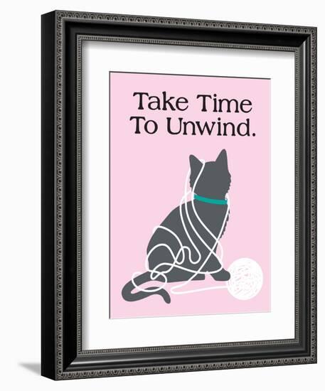 Take Time to Unwind-Cat is Good-Framed Premium Giclee Print