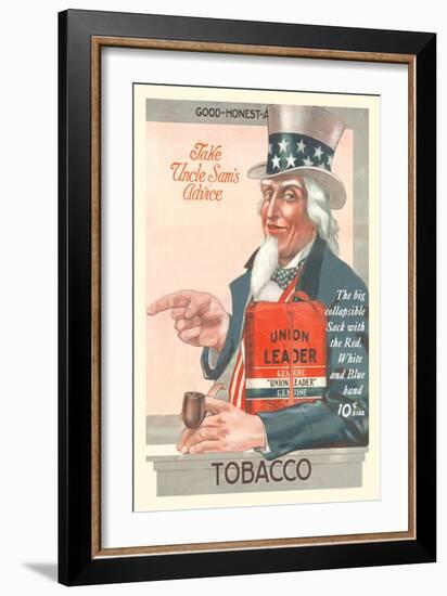 Take Uncle Sam's Advice, Union Leader Tobacco-null-Framed Art Print