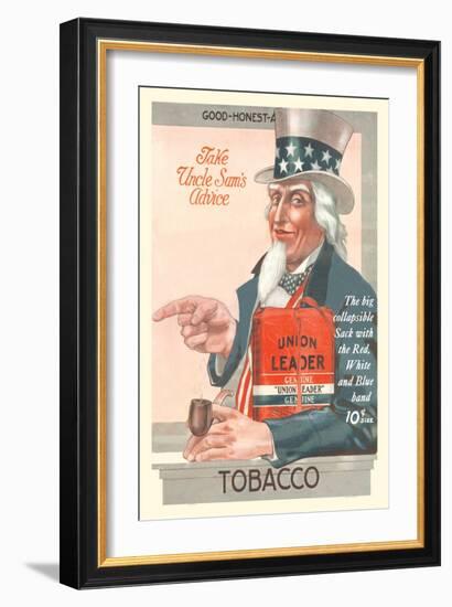 Take Uncle Sam's Advice, Union Leader Tobacco-null-Framed Art Print