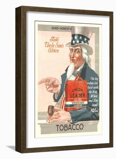 Take Uncle Sam's Advice, Union Leader Tobacco-null-Framed Art Print