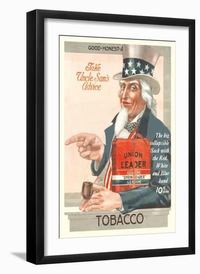 Take Uncle Sam's Advice, Union Leader Tobacco-null-Framed Art Print