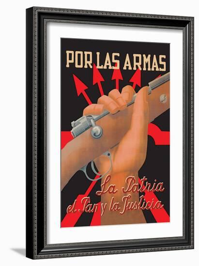 Take up Arms for Country, Food, and Justice-J. Cabanas-Framed Art Print