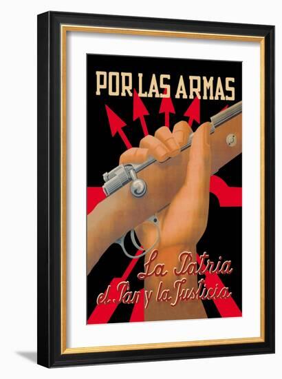 Take up Arms for Country, Food, and Justice-J. Cabanas-Framed Art Print