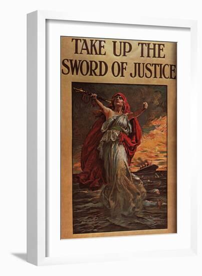 Take Up the Sword of Justice, c.1914-null-Framed Giclee Print