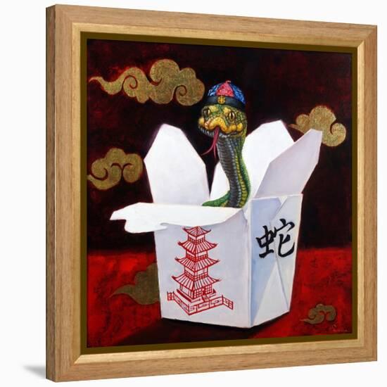 Takeout with a Twist-Lucia Heffernan-Framed Stretched Canvas