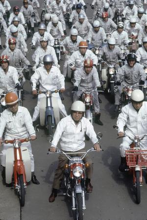 Soichiro Honda, Founder of Honda Corporation, Riding