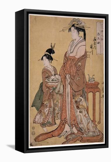 Takigawa of the Ogiya Eight, from the Series Immortals in the Art of Love Par Utamaro, Kitagawa (17-Kitagawa Utamaro-Framed Premier Image Canvas