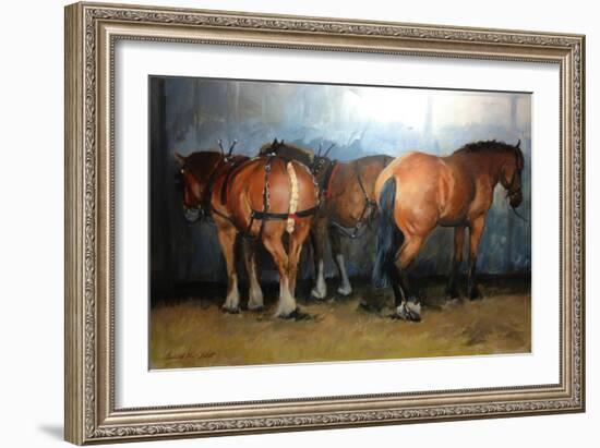 Taking a Break - Chertsey Show, 2012-Jennifer Wright-Framed Giclee Print