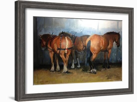 Taking a Break - Chertsey Show, 2012-Jennifer Wright-Framed Giclee Print