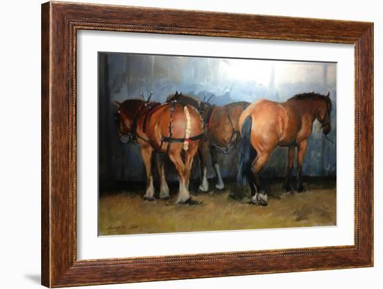 Taking a Break - Chertsey Show, 2012-Jennifer Wright-Framed Giclee Print