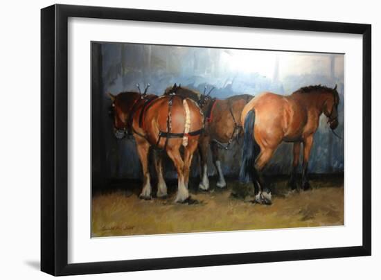 Taking a Break - Chertsey Show, 2012-Jennifer Wright-Framed Giclee Print