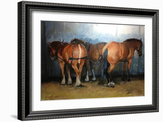 Taking a Break - Chertsey Show, 2012-Jennifer Wright-Framed Giclee Print