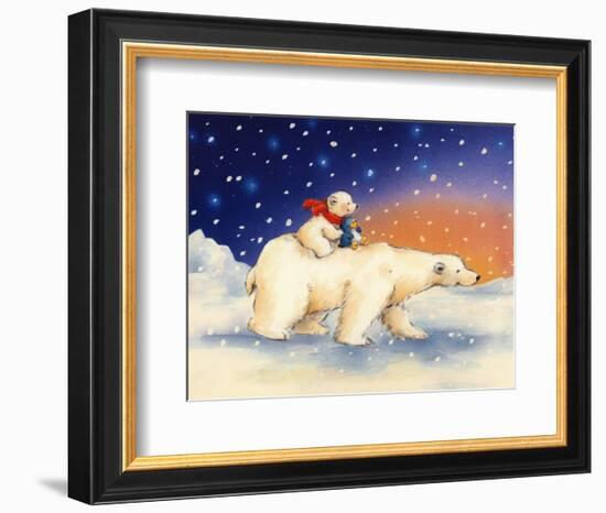 Taking a Ride-Makiko-Framed Art Print