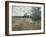 Taking a Walk Near Argenteuil-Claude Monet-Framed Giclee Print