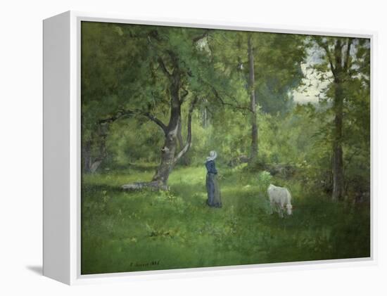 Taking a Walk-George Inness-Framed Premier Image Canvas