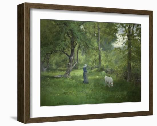 Taking a Walk-George Inness-Framed Giclee Print