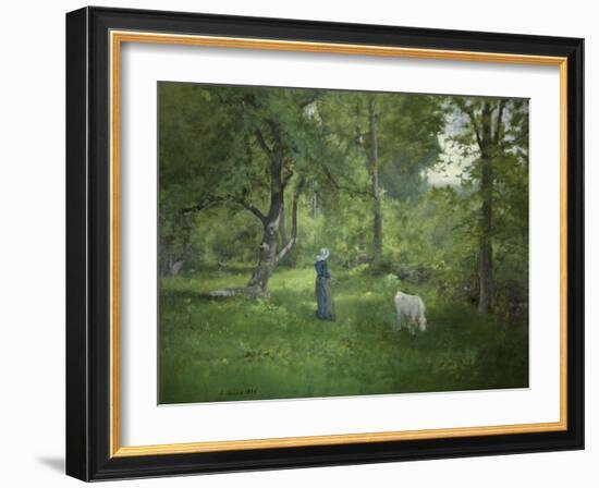 Taking a Walk-George Inness-Framed Giclee Print