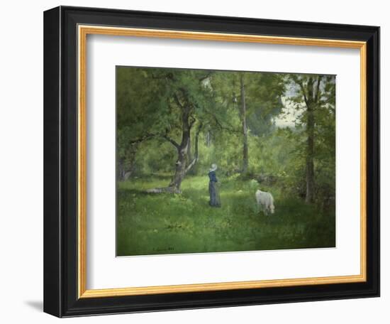 Taking a Walk-George Inness-Framed Giclee Print