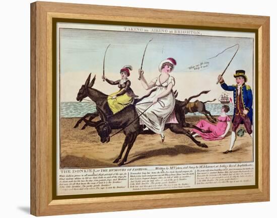 Taking an Airing at Brighton, 1805-null-Framed Premier Image Canvas