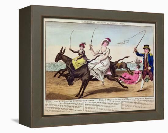 Taking an Airing at Brighton, 1805-null-Framed Premier Image Canvas