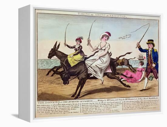 Taking an Airing at Brighton, 1805-null-Framed Premier Image Canvas