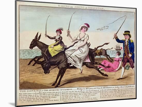 Taking an Airing at Brighton, 1805-null-Mounted Giclee Print